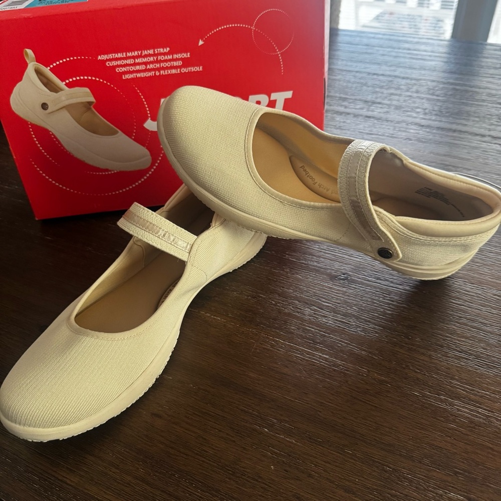 Jsport Women's Melody Memory Foam Mary Jane Shoes